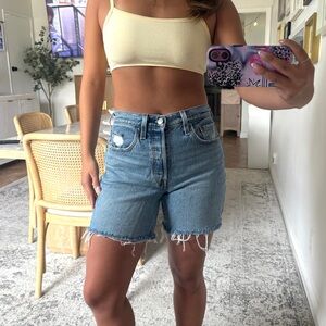 Levi's Classic Blue Denim Shorts